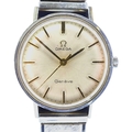 An Omega Geneve gentlemen's stainless steel wristwatch, ref 131.018 SP, circa 1970, circular silvere... 