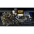 A large collection of vintage and later costume jewellery, including a 9ct gold gold cased lady's wr... 