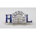 An enamel and sterling silver House of Lords lapel badge, 2.6g, 2.0cm, in a blue Toye, Kenning and S... 