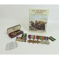 A WWII medal group and miniatures, possibly awarded to Major Neil Stafford Hotchkin, 1939-1945 Star,... 