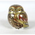 A limited edition Royal Crown Derby Athena Little Owl paperweight, one of seven hundred and fifty ma... 