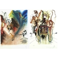 Salvador Dali (Spanish, 1904-1989): 'Romantic' and 'Mystic (Indian)', two lithographs printed in col... 