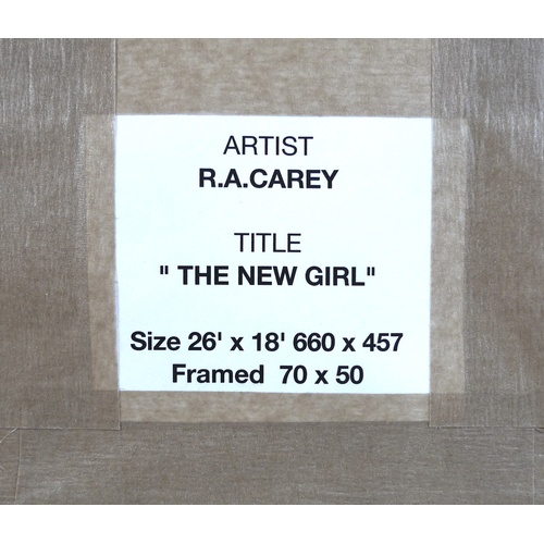 218 - R. A. Carey: four modern oils on board, comprising 'The Decoy', 60 by 45, framed, 67 by 52cm, 'The O... 