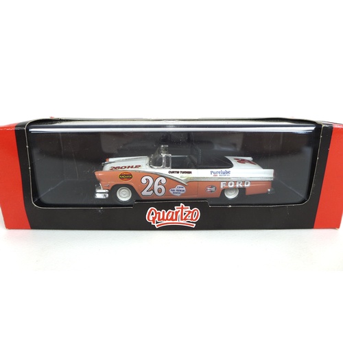 133 - Six 1/43 scale die cast model classic cars, comprising two Model Road Replicas of a Ford Consul Chel... 