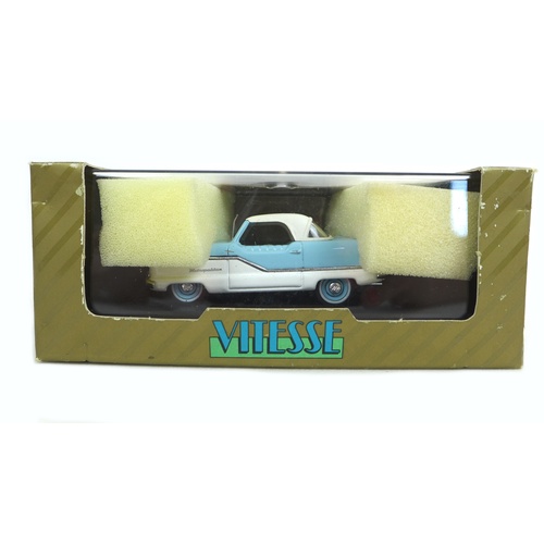 133 - Six 1/43 scale die cast model classic cars, comprising two Model Road Replicas of a Ford Consul Chel... 