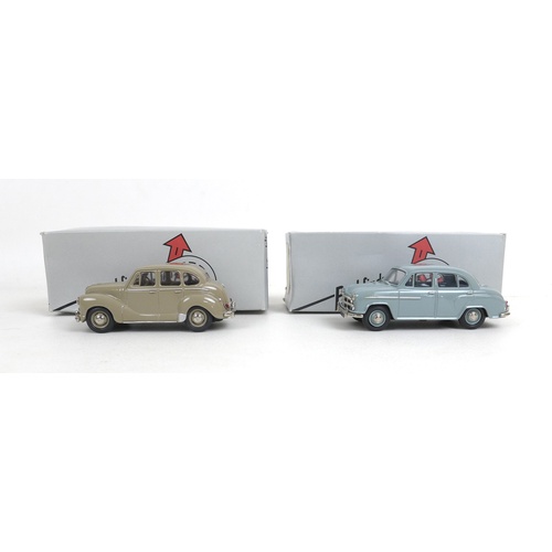 135 - Two Pathfinder Models 1/43 die cast models of classic cars, a limited edition 1950 Austin Devon in b... 