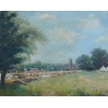 British School (20th century): a summer regatta, possibly St Neots, unsigned, oil on canvas, 39 by 4... 