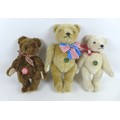 Three Hermann teddy bears, comprising two limited edition bears, a '20.6.1991 Berlin bear', numbered... 