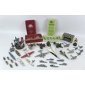 A group of collectable toys, over twenty die cast vehicles figures, including a set of Subbuteo Socc... 