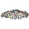 A collection of over fifty die cast Corgi, Matchbox and Lesney toy vehicles, almost for restoration,... 