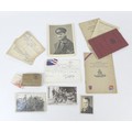 A collection WWII and later of medals and ephemera, comprising of a quartet WWII medals, Defence, 19... 