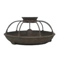 A vintage cast iron piglet feeder, by Teasedale & Bros. Ltd., Stockton-on-Tees, 60 by 60 by 29cm.