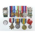A collection of WWI and WWII medals, a 1914-15 Star, War and Victory medals for 10137 Pte. A. F. Loo... 