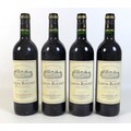 Vintage Wine: four bottles of Chateau Lafon-Rochet, 1996, Saint-Estephe, Grand Cru Classe, 75cl, 13%... 
