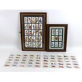 A collection of framed vintage cigarette cards, comprising a group of 93 Will's cigarette cards, 'Ol... 