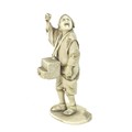 A Japanese ivory okimono, Meiji Period, late 19th century, modelled as a man standing looking up to ... 
