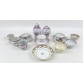A collection of various 19th century British and oriental porcelain, including a New Hall style liba... 