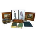 A mixed group of prints and books, comprising two Spy prints, each glazed and framed, 40 by 26cm, tw... 