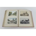 An album of 240 Edwardian and later British postcards, including castles, churches, town centres and... 