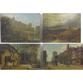 F. K. Nickson (British, 19th century): three oils on canvases, all signed, comprising a castle and m... 