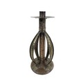 An Arts & Crafts, Arthur John Seward copper candlestick, with planished decoration throughout, four ... 