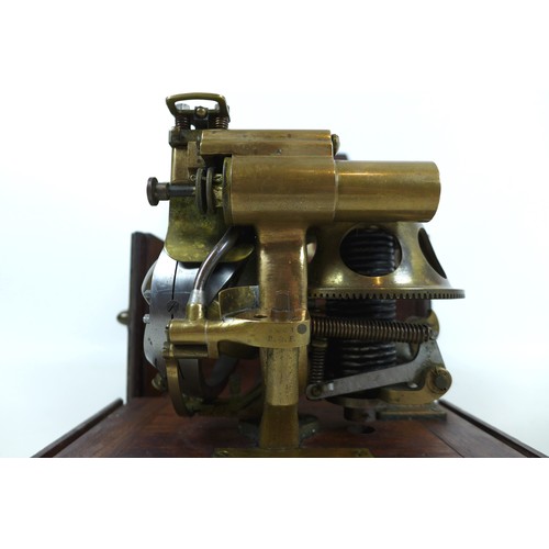 72 - A circa 1904 British brass and steel Torpedo Gyroscope, from the Royal Gun factory in Woolwich, stam... 