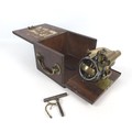 A circa 1904 British brass and steel Torpedo Gyroscope, from the Royal Gun factory in Woolwich, stam... 