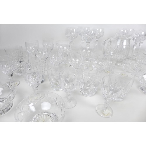 27 - A suite of Stuart crystal drinking glasses, comprising eight large wine, 17.7cm high, twelve small w... 