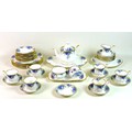 A Royal Albert part tea and dinner service, decorated in the Moonlight Rose pattern, comprising teap... 