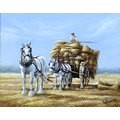 Keith W. Hastings (British, b. 1948): 'The Hay Cart', signed lower right, oil on board, 18.5 by 24cm... 