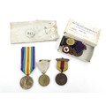 Two WWI Nursing medal groups, comprising a group for Nurse Beatrice Kean, a WWI Victory medal, North... 