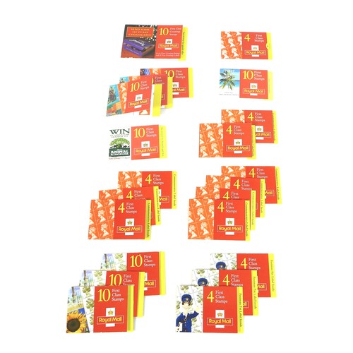 92 - A collection of GB Royal Mail booklets, QEII mint stamps, originally purchased 1995-2000, comprising... 