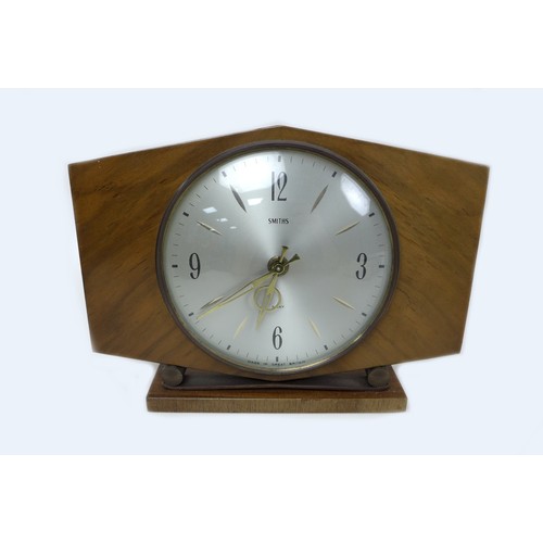 41 - A group of seven modern mantel clocks, together with a set of Ohaus scales, and a Scientec Inc diamo... 