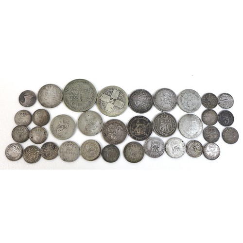 75 - A large collection of British coins, comprising coins with silver content thirteen post 1920 and pre... 