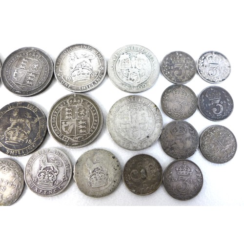 75 - A large collection of British coins, comprising coins with silver content thirteen post 1920 and pre... 