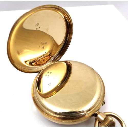 106 - A late Victorian 18ct gold cased open faced pocket watch, keyless wind, by Sir John Bennett Ltd, Lon... 