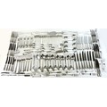 A silver plated composite suite of cutlery, bead pattern, mostly United Cutlers and Hugh Foulerton, ... 
