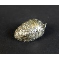 A late Victorian 930 grade imported silver egg shaped hinged box, the body embossed with classical m... 