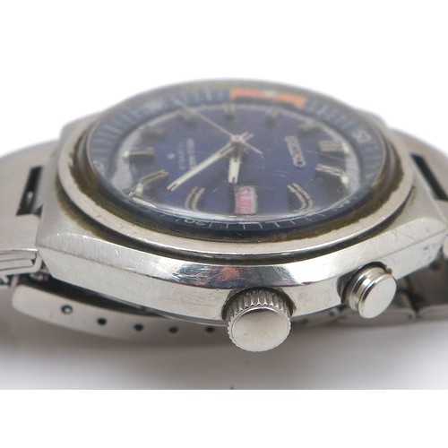 115 - A Seiko Bell-Matic stainless steel gentleman's wristwatch, circa 1975, ref. 4006-6040, number 664248... 