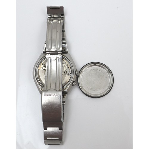 115 - A Seiko Bell-Matic stainless steel gentleman's wristwatch, circa 1975, ref. 4006-6040, number 664248... 