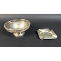 A ERII silver bon bon dish of circular form with pierced rim decoration and round base, Mappin & Web... 