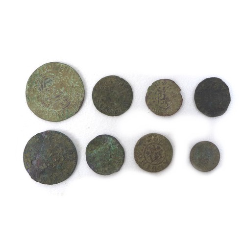 81 - A large collection of detectorist finds, likely Roman, Medieval and later, including coins, a buckle... 