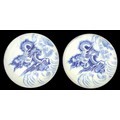 A pair of large Chinese Export porcelain 'Dragon' chargers, Qing Dynasty, late 19th / early 20th cen... 