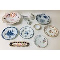 A group of 19th century and later European porcelain, including a Flight Barr & Barr Imari pattern f... 