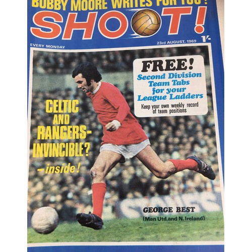 114 - Over eighty issues of 'Shoot' football magazine from 1969 and later, including a complete run from A... 