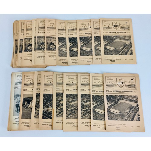 115 - A collection of fifty seven 1959-1961 Watford Football Club programmes, starting with Watford versus... 