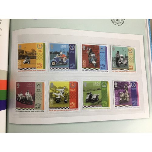 121 - A collection of twenty Isle of Man yearbooks with mint stamps, complete run from 1999-2018, with fac... 