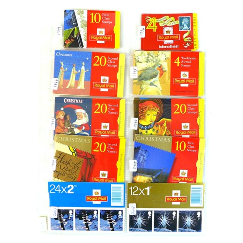 124 - A collection of GB Royal Mail booklets, QEII mint stamps, originally purchased 1994-2003, including ... 