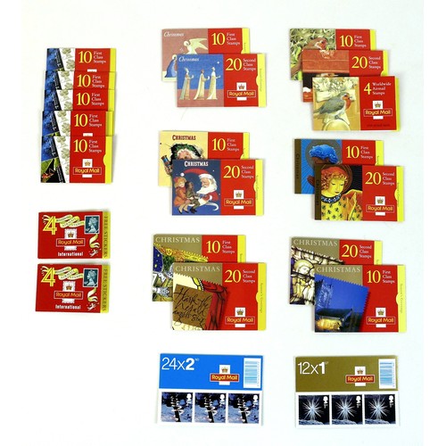 124 - A collection of GB Royal Mail booklets, QEII mint stamps, originally purchased 1994-2003, including ... 