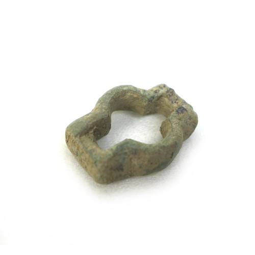 68 - A group of seven Medieval and later detectorist finds, comprising five Medieval copper alloy strap f... 